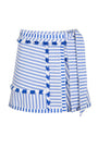 The Bay Skirt in blue & white stripe ghost image.