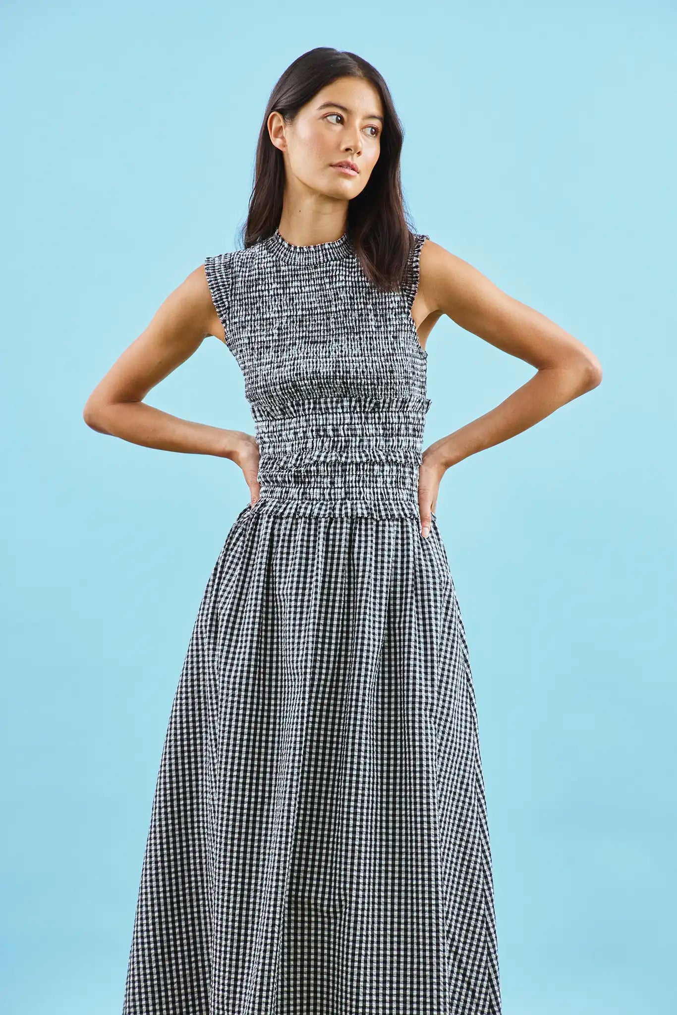 Hunter Bell Black and White Louise Dress Black and White / S Hunter Bell Black and White Louise Dress Black and White / S