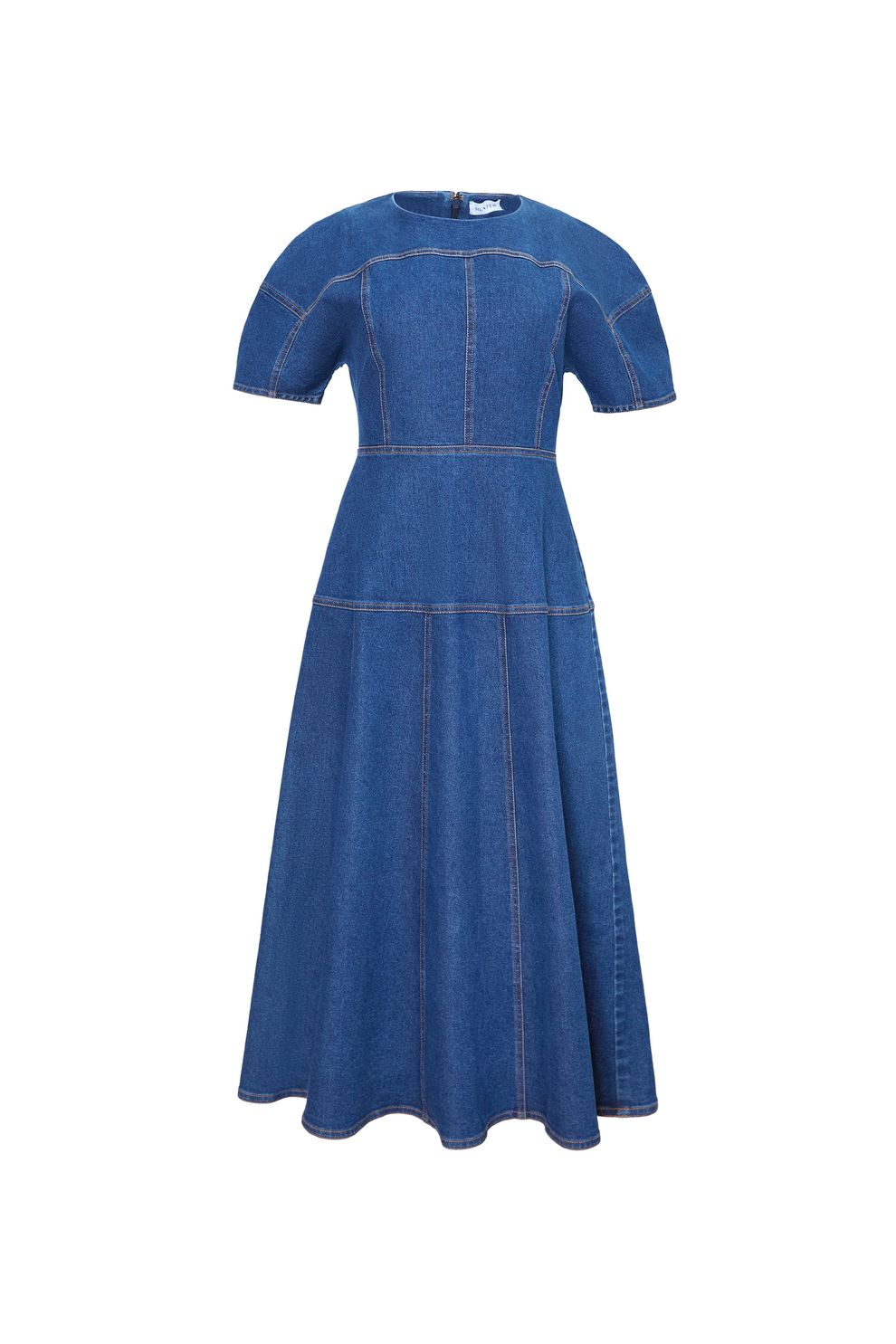 Loving Dress | Denim Short Sleeve Midi Dress