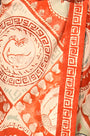 Close up of the Paloma Wrap Skirt in Lost at Sea print. 