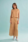 The Manning Top in Coconut Sand Dot paired with matching Cunningham Pant.