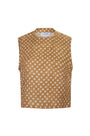 The Manning Top in Coconut Sand Dot.