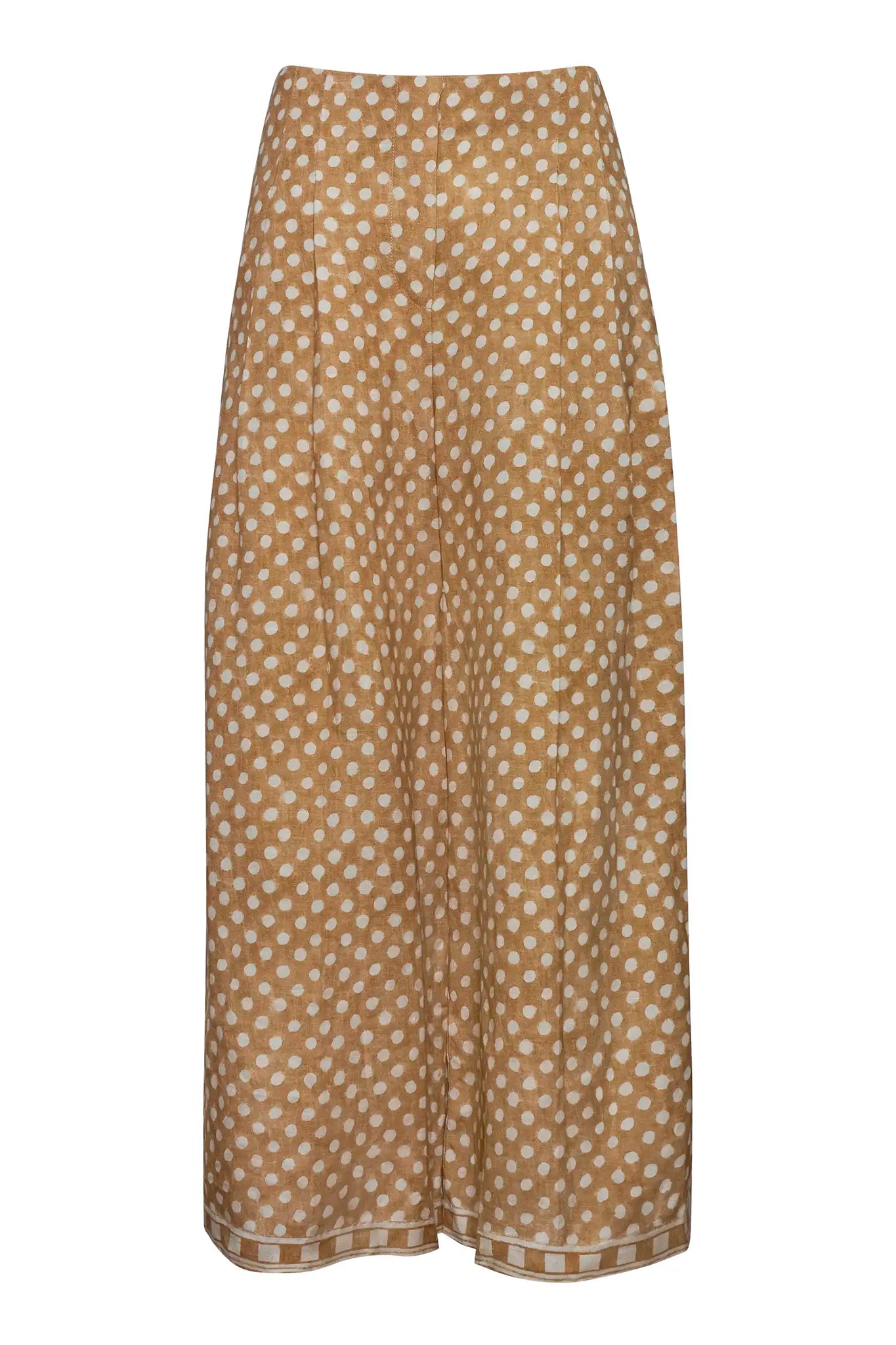 The Cunningham pant in Coconut Sand Dot.