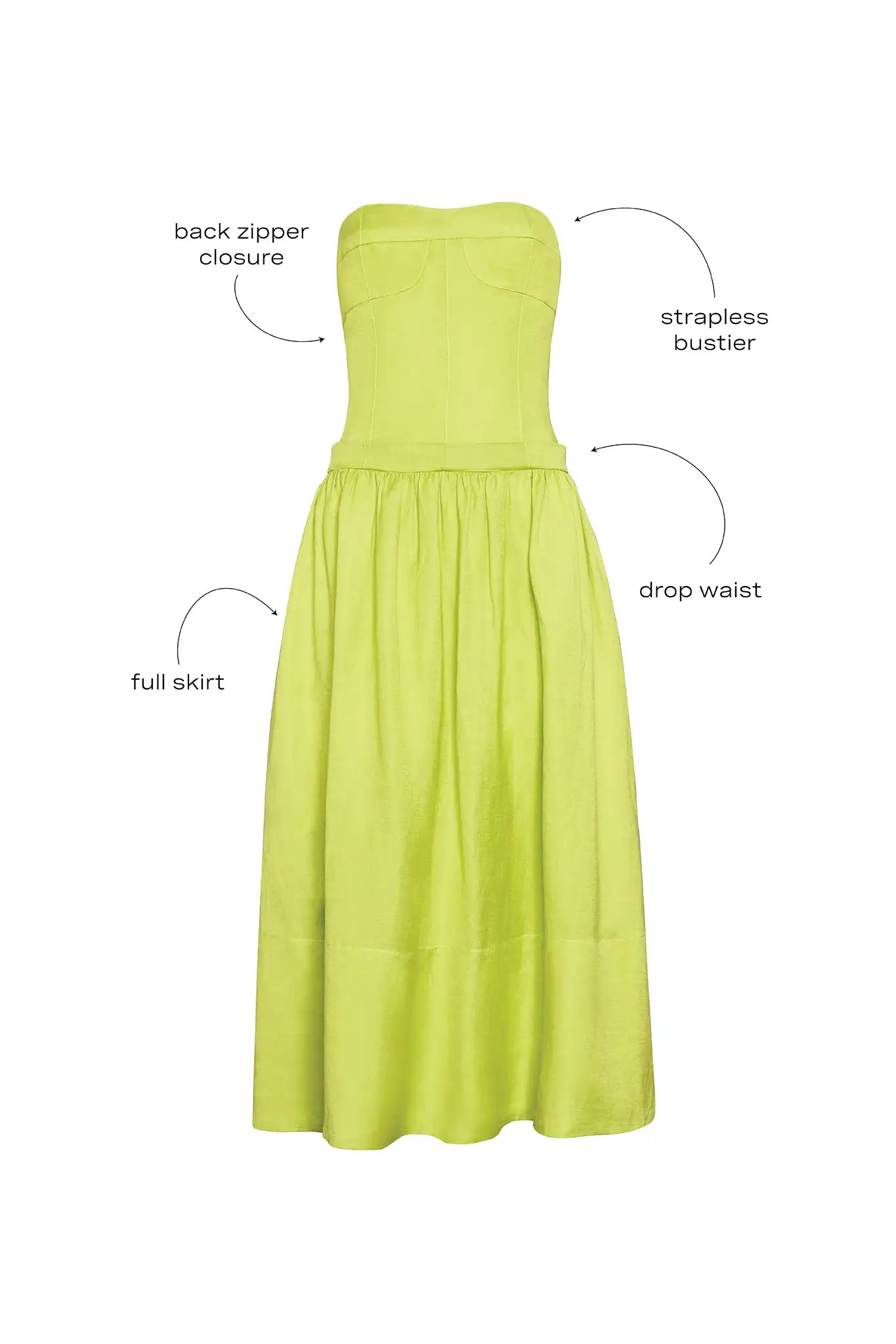 Maren Dress | Strapless Drop Waist Dress | Hunter Bell Maren Dress | Strapless Drop Waist Dress | Hunter Bell