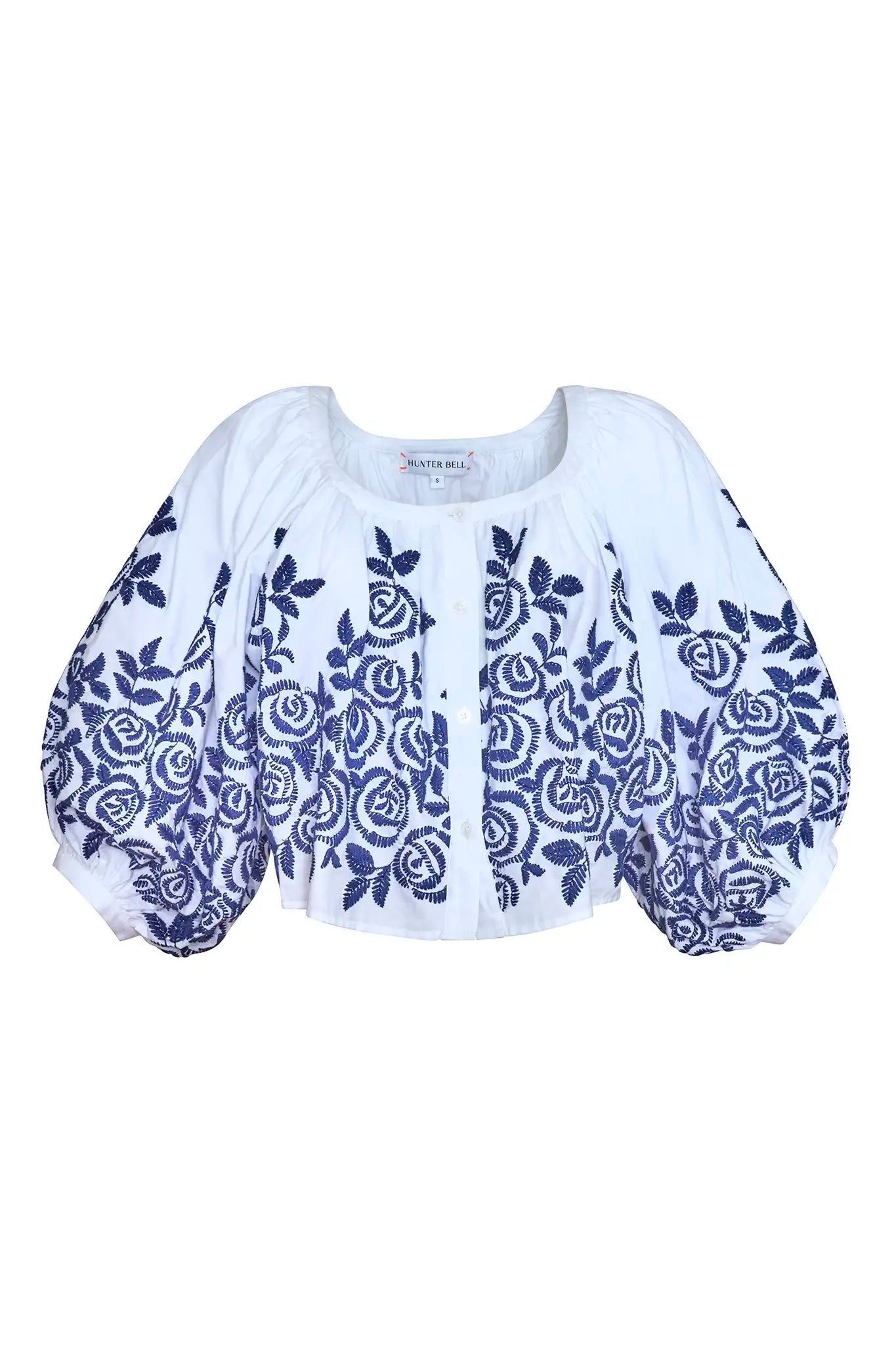 Marie Top | White Embroidered Blouse | Hunter Bell Marie Top | White Embroidered Blouse | Hunter Bell