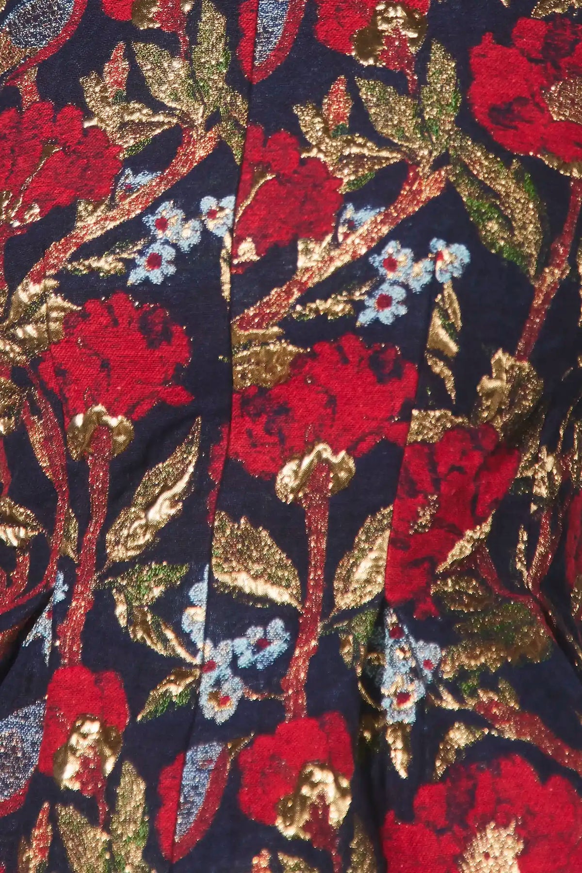 Close up of the Marlow Top in Palais Floral Gold. 