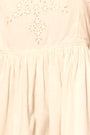 Close up of the Maya Dress in white.