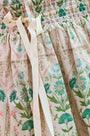 The Rosie Skirt in Pink Trellis paired with matching Kids Mayfair Top.