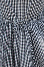 Close up of the McCauley Dress in Black and White Gingham