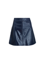 The Meeghan Mini Skirt in Midnight Blue. 