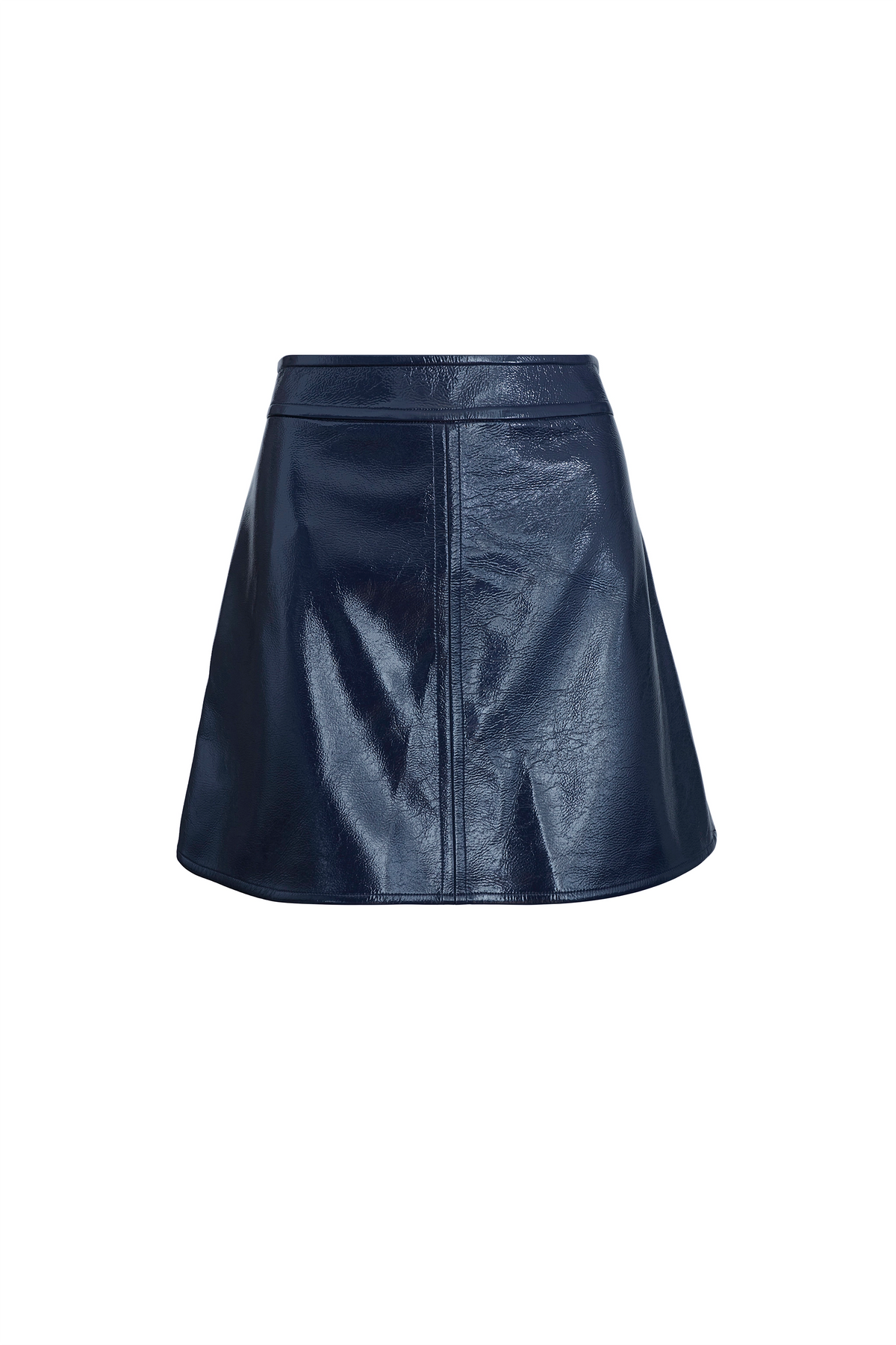 The Meeghan Mini Skirt in Midnight Blue. 