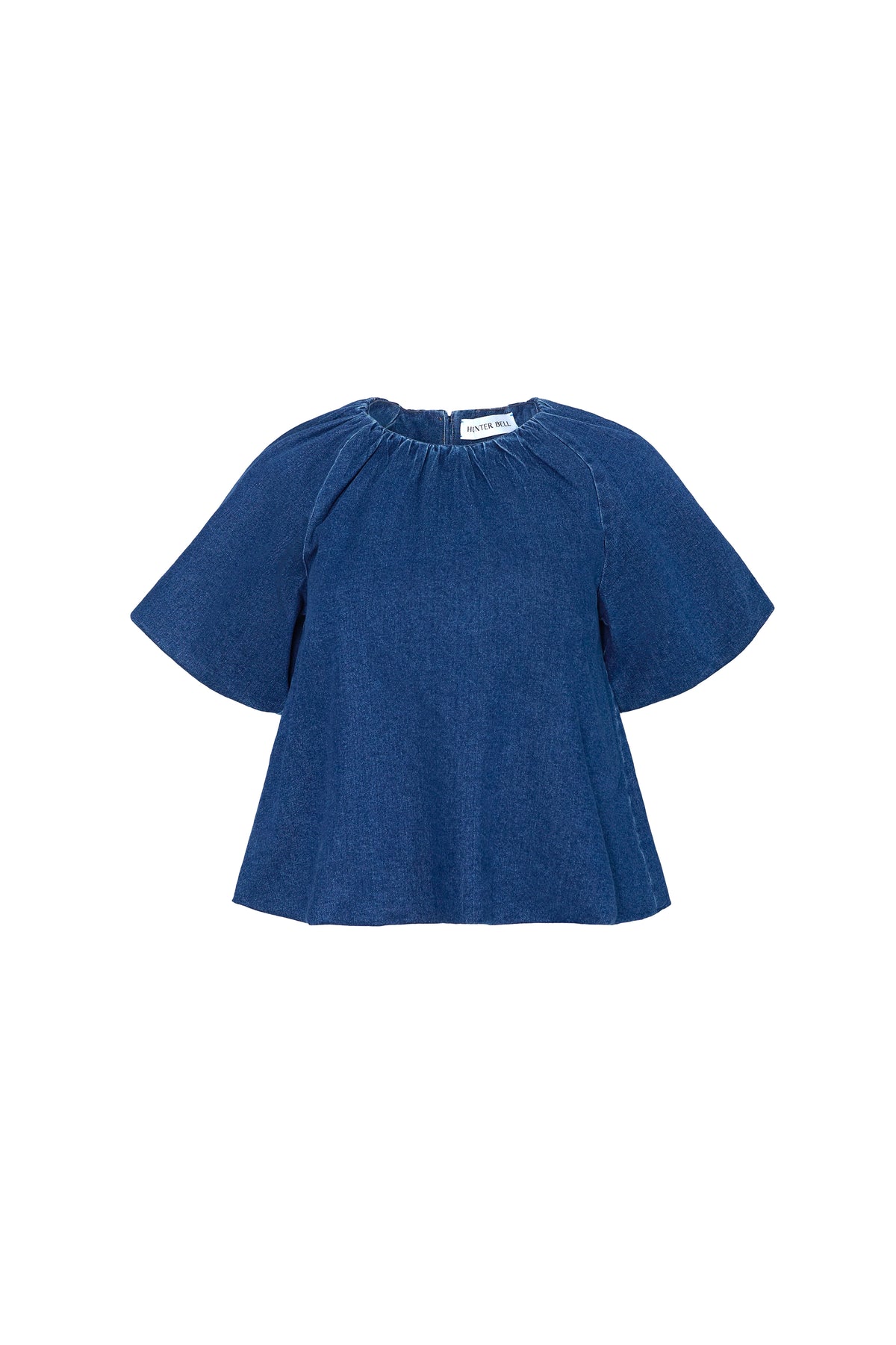 The Mika Top in Blue Ridge Denim. 