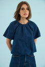 The Mika Top in Blue Ridge Denim paired with the matching Mallory Jean. 