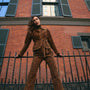 The Hills Pant in Soho Leopard Camel paired with the matching Murphey Jacket.