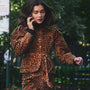 The Hills Pant in Soho Leopard Camel paired with the matching Murphey Jacket.