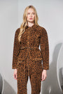 The Hills Pant in Soho Leopard Camel paired with the matching Murphey Jacket.