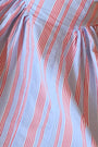 Close up of The Nantucket Dress in seaside stripe