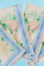 Floral Cotton Napkins, 18" x 18", in Garden Rose Peony print.
