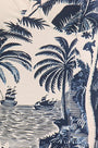 Close up of the Nevis One Piece in Bermuda Toile.