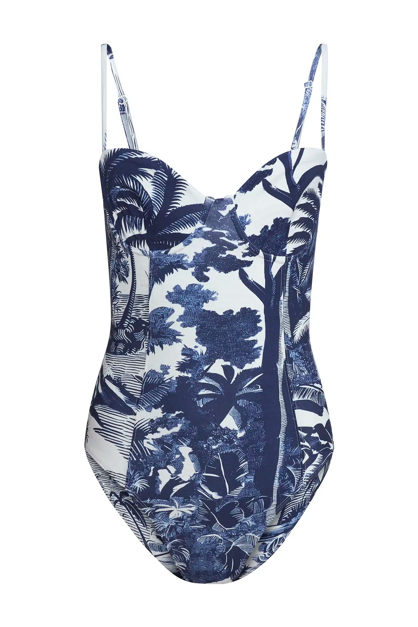 The Nevis One Piece in Bermuda Toile.