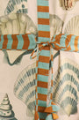 Close up of The Nicole Dress in Somers Shell Cream. 