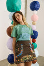 The Schulte Skirt in High Country Tweed paired with the North Carolina Tee. 