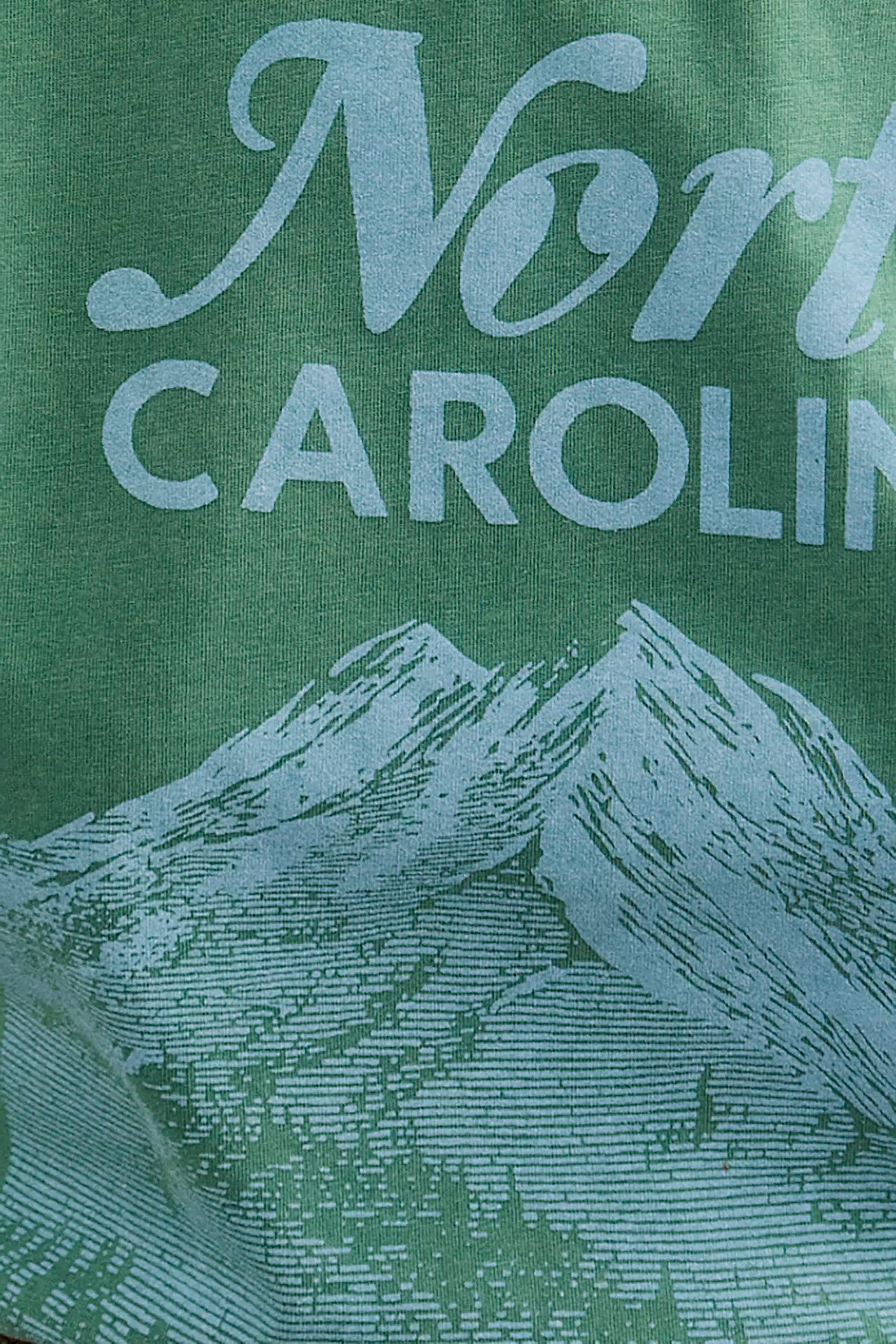 Close up of the North Carolina Tee in Pine Grove