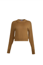 The Opal Sweater in Chestnut.