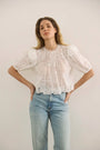 The Ouisie Top paired with denim.