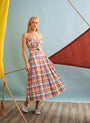 The Pearl Top in Harbor Club Madras paired with the matching Maison Skirt. 