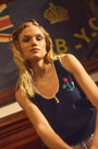 The Paget Tank paired with Kitty Short in Starlight Embellished Stripe.