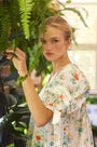 The Paige Dress in Falling Blossom on model