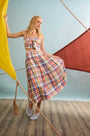 The Maison Skirt in Harbor Club Madras paired with matching Pearl Top.