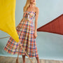 The Maison Skirt in Harbor Club Madras paired with matching Pearl Top.