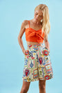 The Pearl Top in Tangerine Tango paired with Ginny Bermuda Short