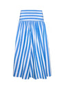 The Alyssa Midi Skirt in blue and white stripe.