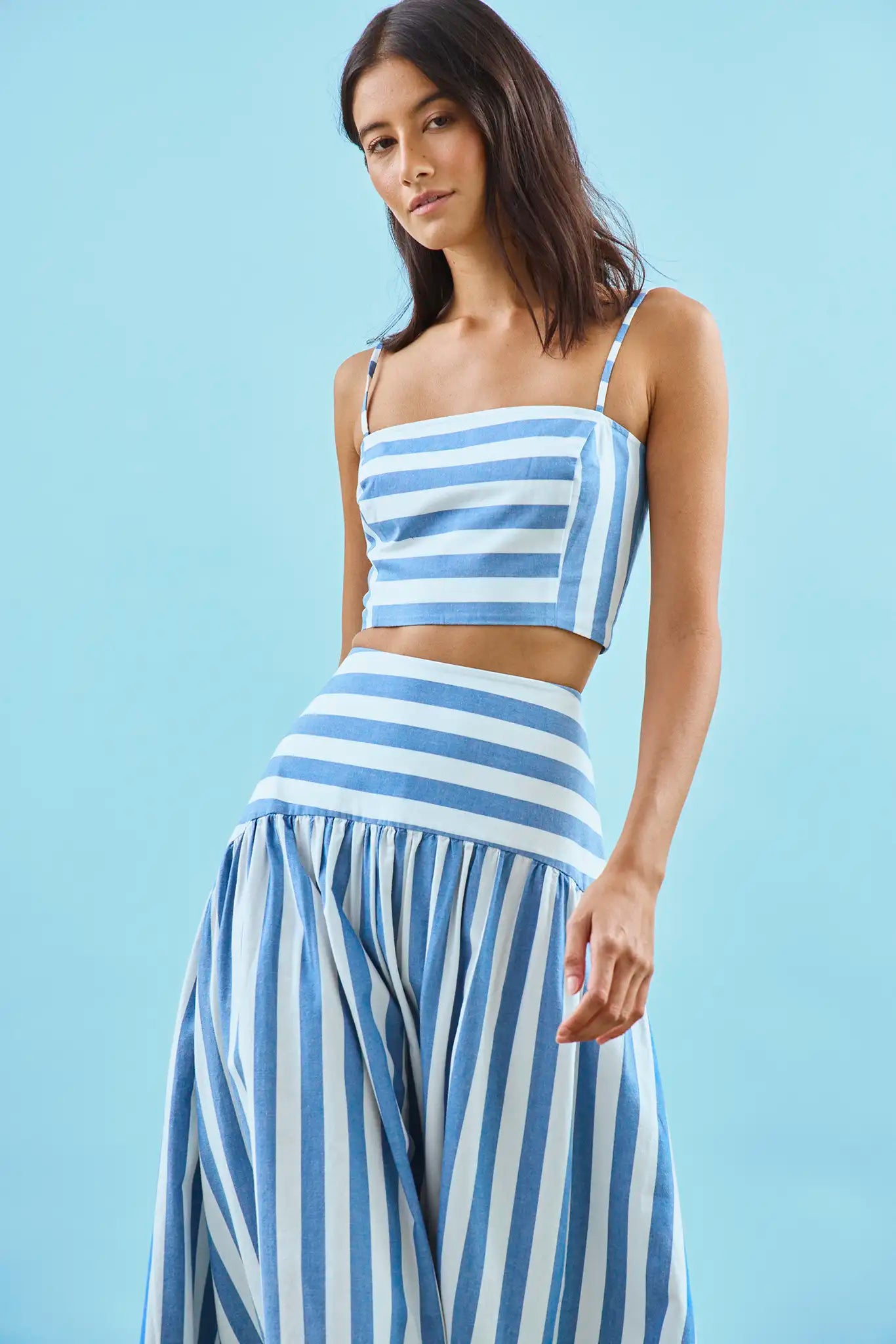 alyssa a line cotton dress Alyssa Dress – Dress the Population main image 1
