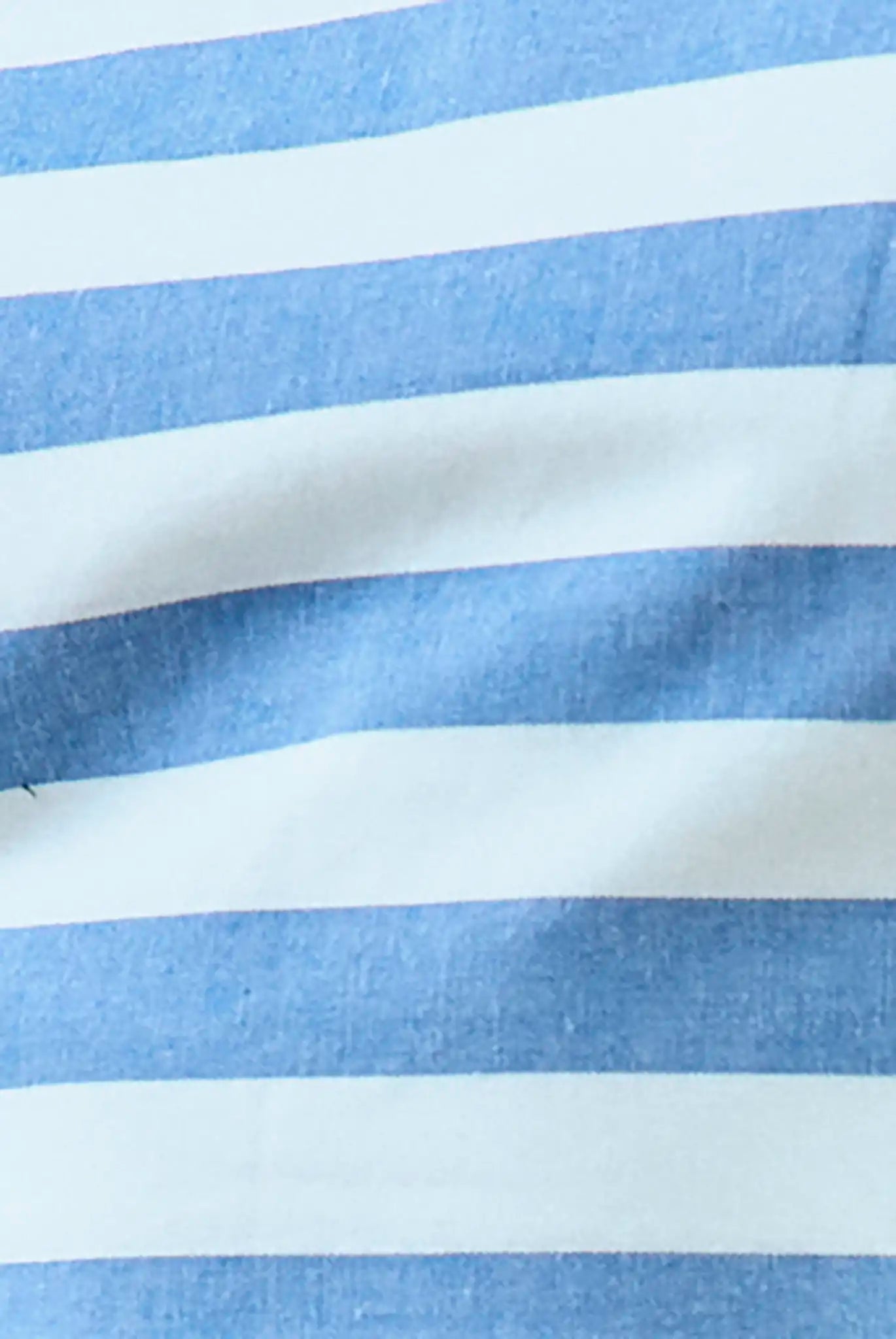 Close up of The Pepper Top in Sailing Stripe