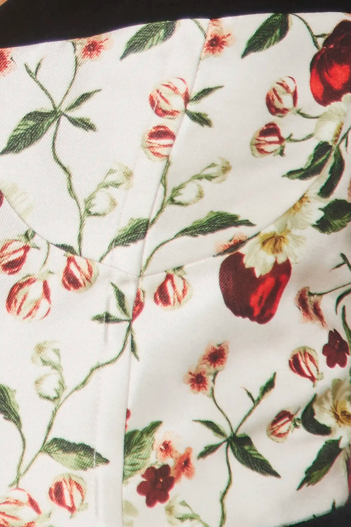 Close up of the Nolita Skirt in Camellia Ivory. 