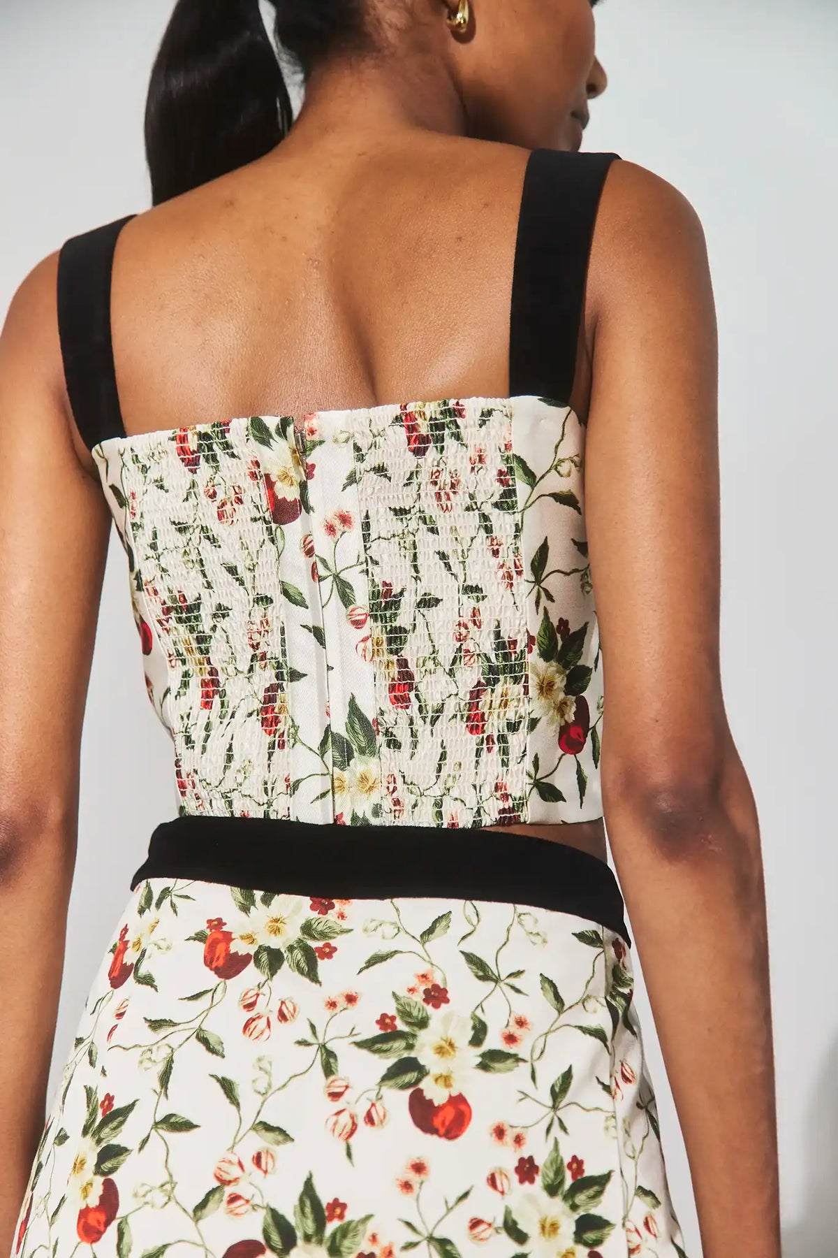 The Nolita Skirt in Camellia Ivory paired with the matching India Skirt.