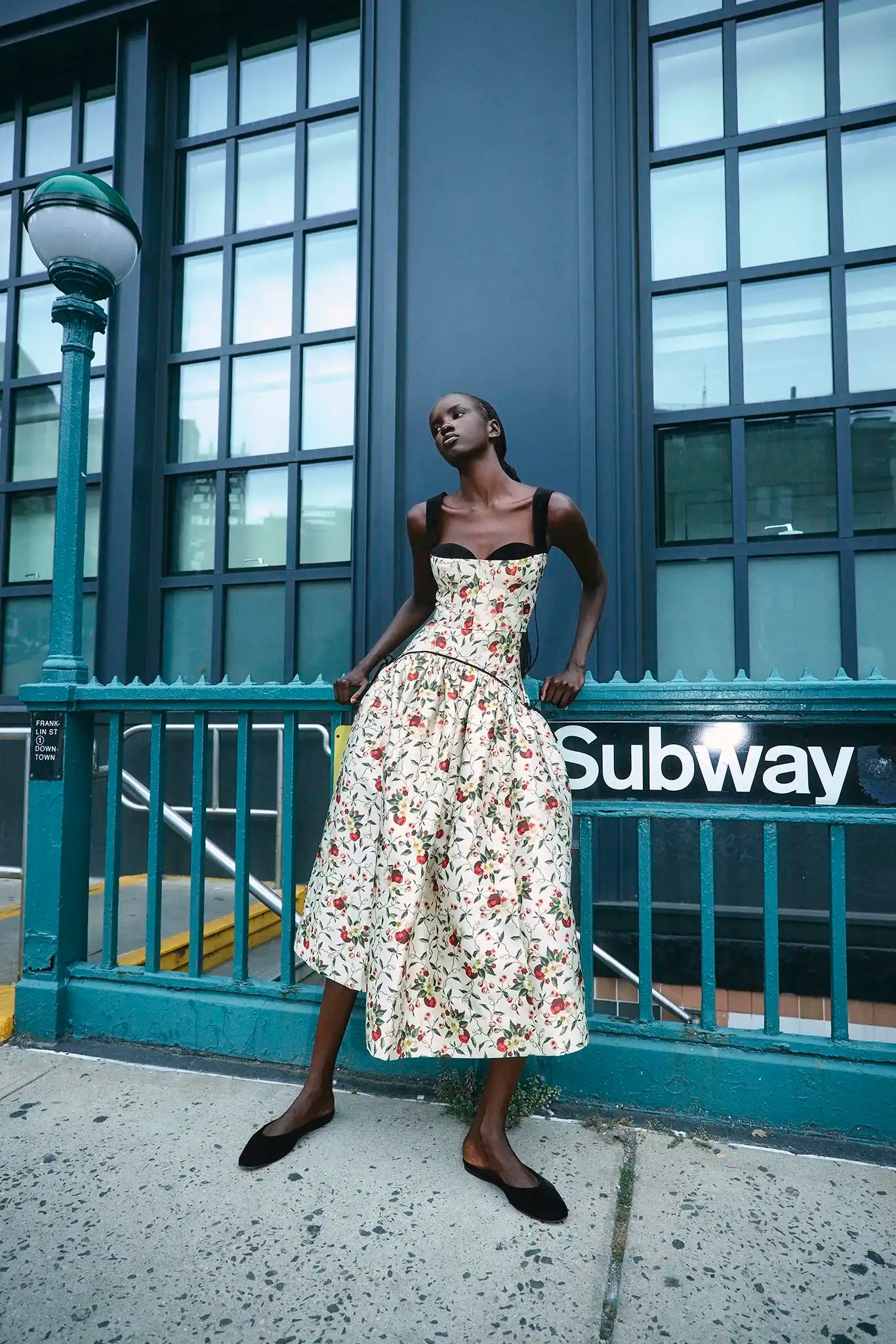 The Nolita Skirt in Camellia Ivory paired with the matching Ralston Bustier Top.