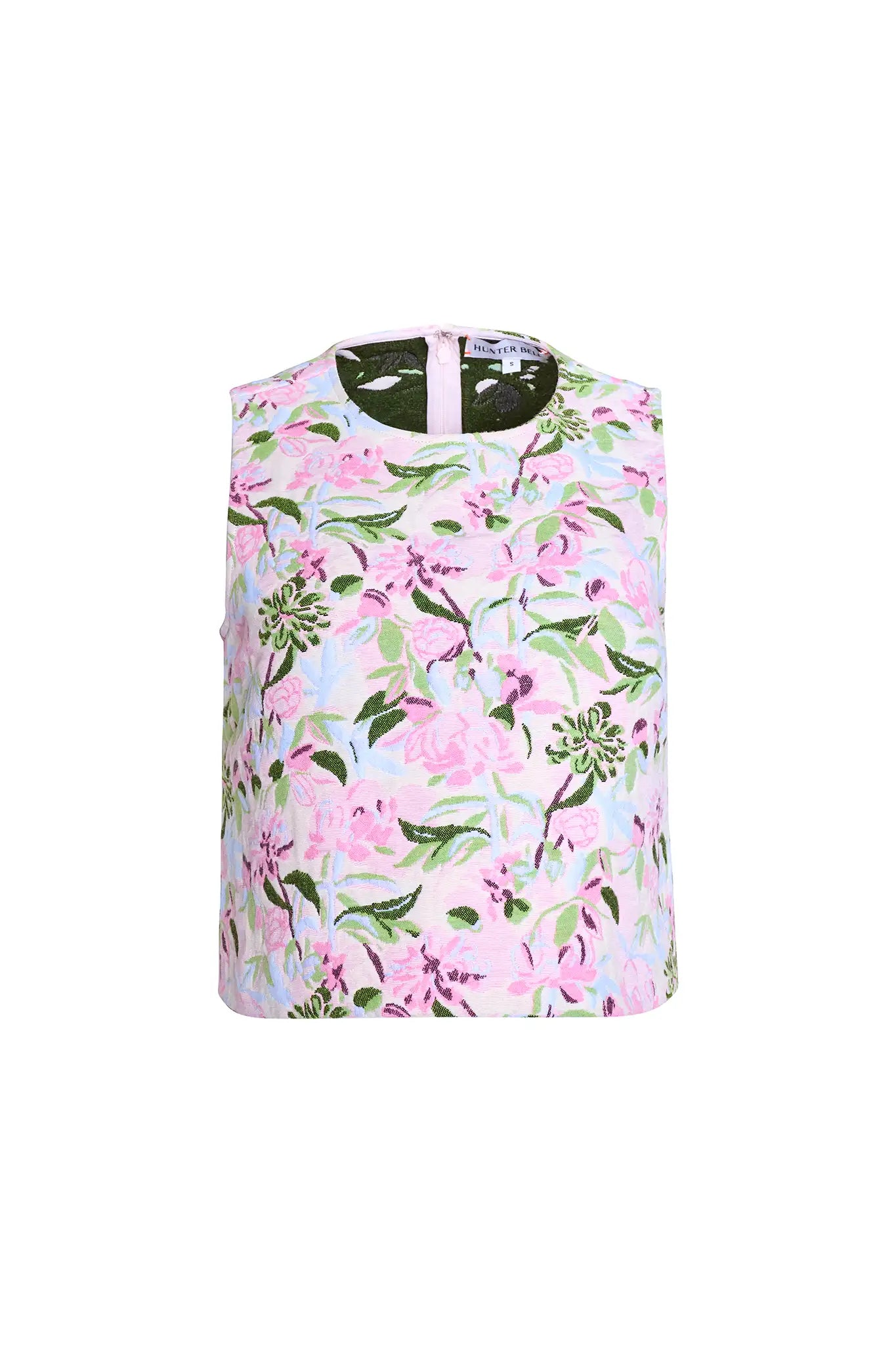 The Rebecca Top in Magnolia Grove Jacquard.