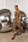The Redmond Dress in Soho Leopard Camel.