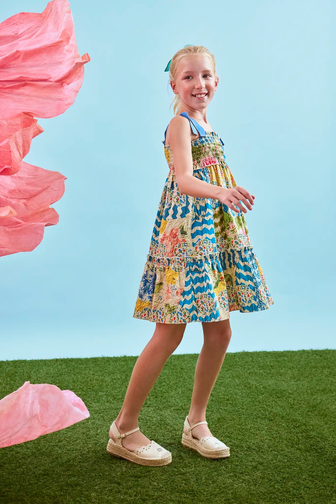 The Reese Dress in Morning Glory