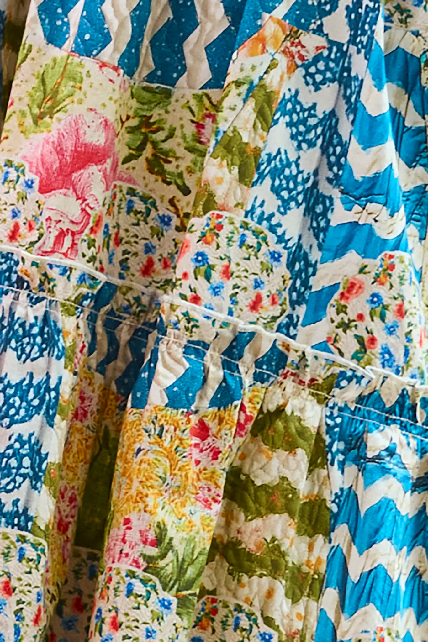 Close up of The Reese Dress in Morning Glory