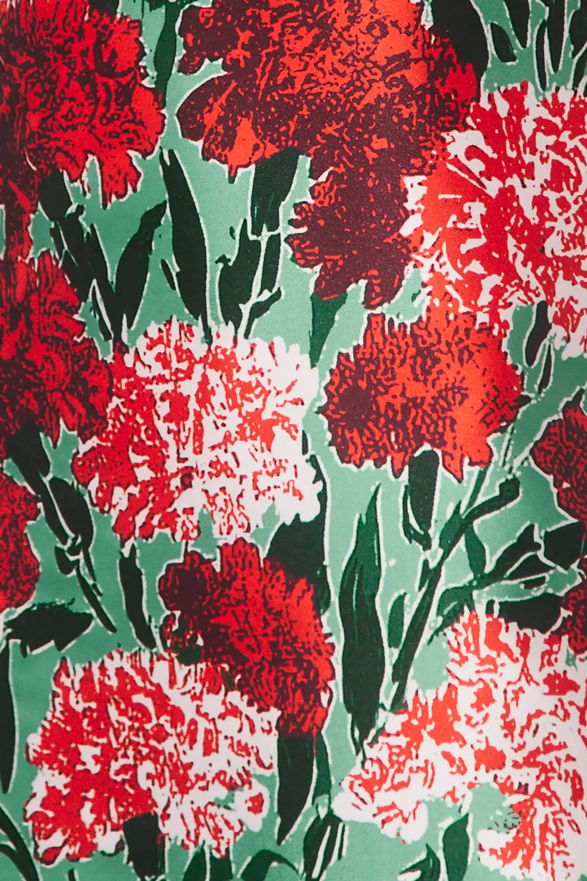 Close up of the Nolita Skirt in Evergreen Conservatory. 
