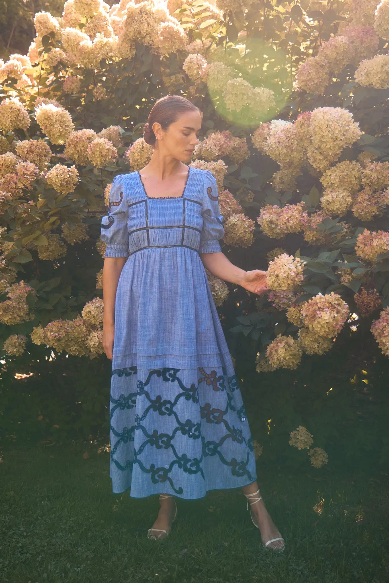 Rowe Dress | Embroidered Midi Dress | Hunter Bell Rowe Dress | Embroidered Midi Dress | Hunter Bell
