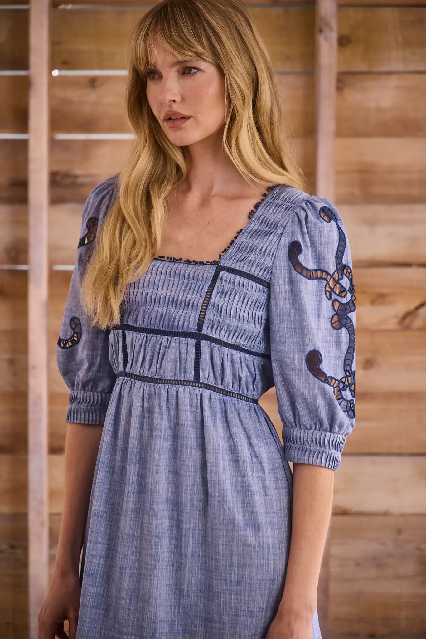 Rowe Dress | Embroidered Midi Dress | Hunter Bell Rowe Dress | Embroidered Midi Dress | Hunter Bell