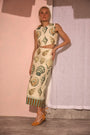 The Royce Top in Somers Shell Cream paired with matching Lynne Skirt.