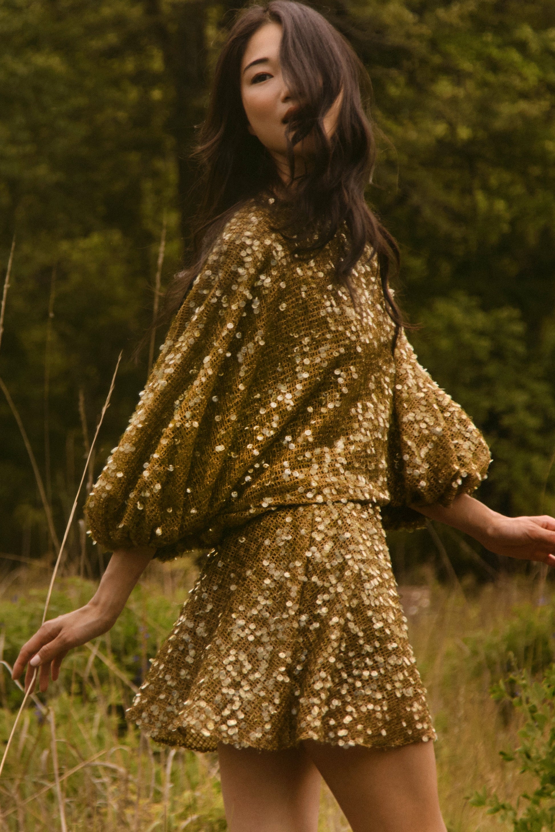 Salter Mini Dress | Drop Waist Sequin Mini Dress